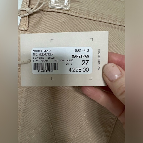 Mother “The Weekender” jeans in Marzipan, sz 27 - Picture 2 of 9